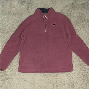 PINK Sherpa fluffy pullover